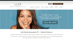 Desktop Screenshot of llmdental.com