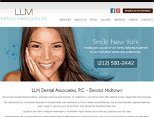 Tablet Screenshot of llmdental.com